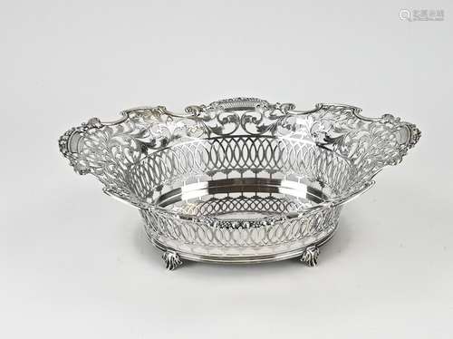 Heavy silver bread basket