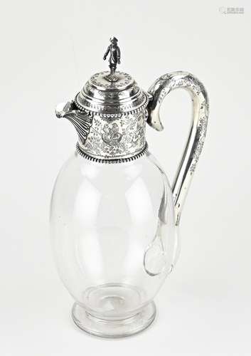 Decanter with silver