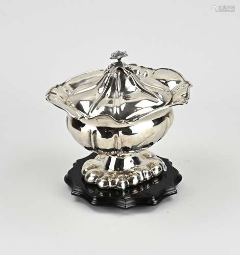 Silver tobacco jar