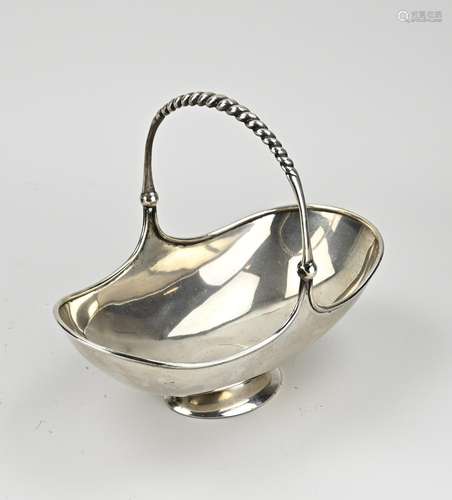 Silver bowl with handle