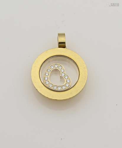 Chopard gold pendant with diamond