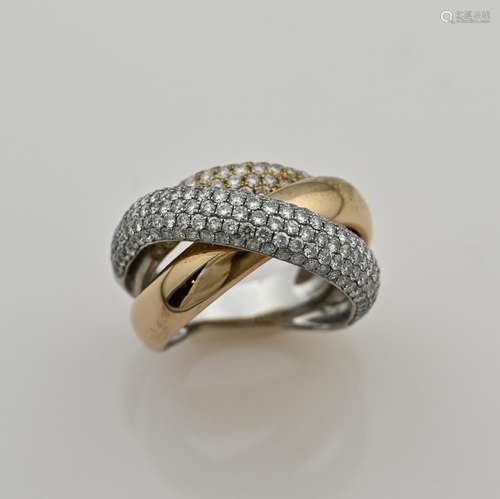 Gold ring with diamond