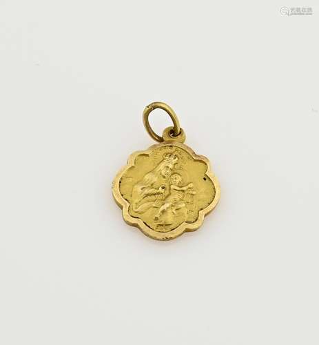 Gold Maria pendant