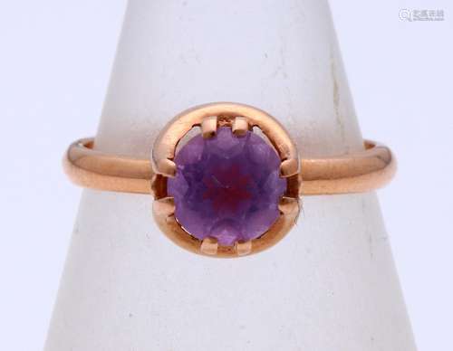 Gold ring copper tourmaline