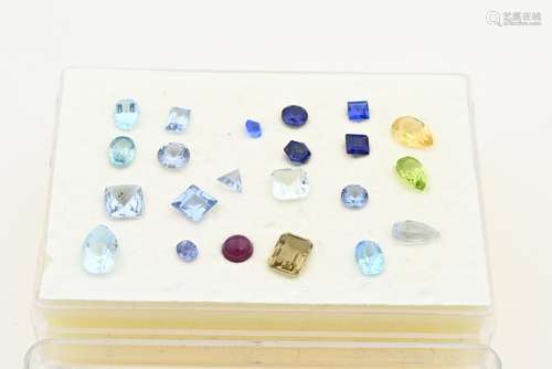 Lot cut gemstones