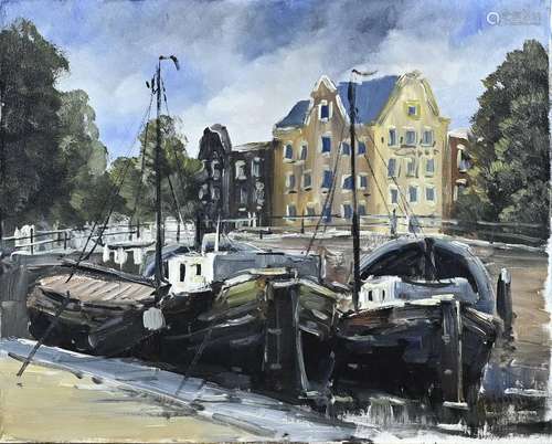 J. Kelderman, Dutch canal view