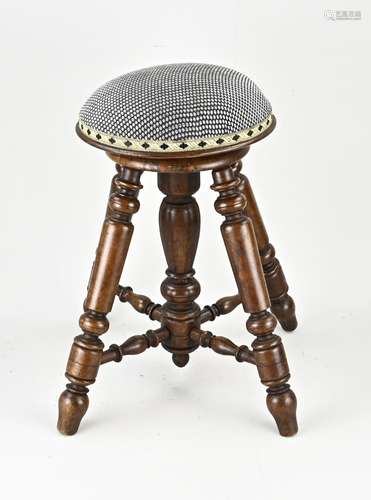 Antique piano stool