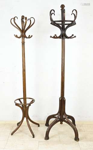 Two old/antique Thonet style coat racks