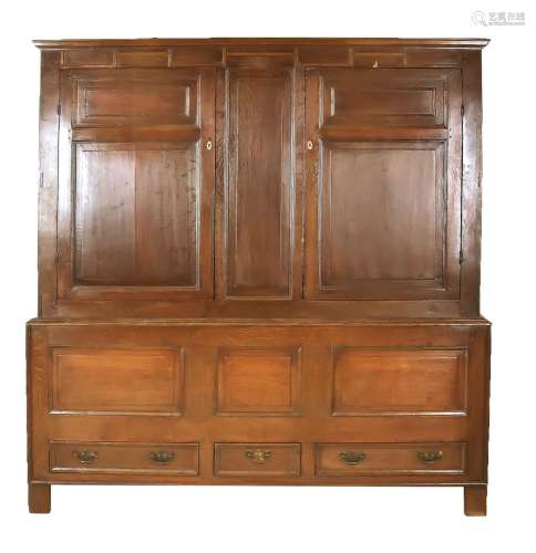 English oak cabinet, 1760