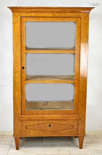 German display cabinet, 1820 cherry wood.