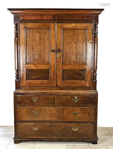 English linen cabinet