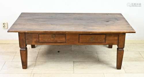 Coffee table with drawers (teak)