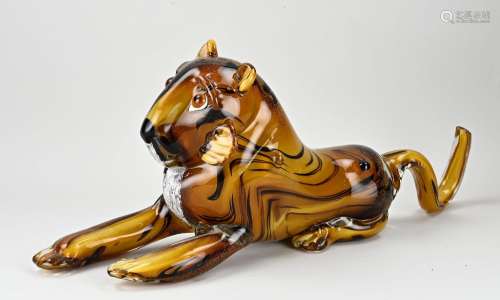 Murano glass tiger