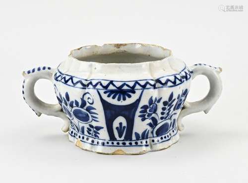 18th Century Delft (butter) pot