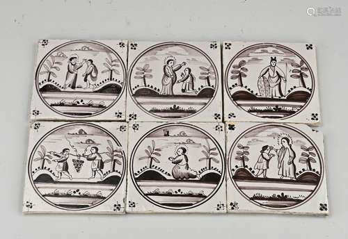 Lot biblical tiles (113 pcs.)