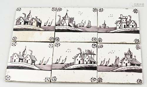 Lot landscape tiles (16 pcs.)