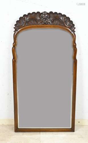 Mahogany Soester mirror, 107 x 53 cm.