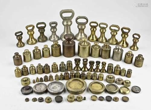 Lot of antique English weights