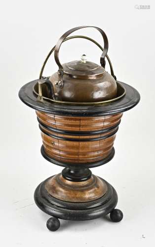 Antique tea stove with kettle