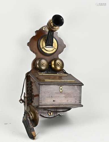 Antique wall telephone, 1920