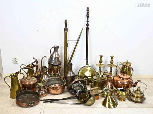 Lot of copperware (approx. 30 x)