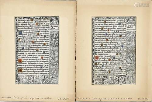 2x Rare bible pages