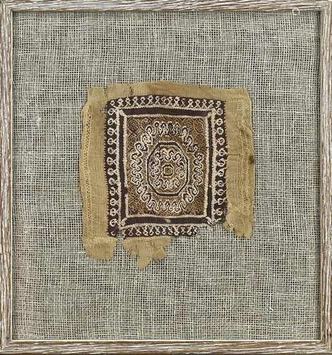 Antique Coptic tissue fragment