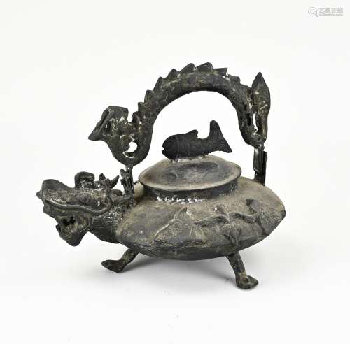 Chinese bronze jug