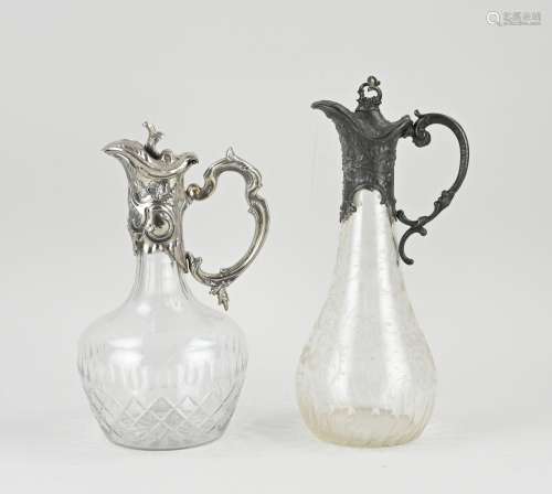 Two antique jugs, 1890