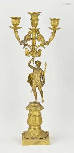 Large French Empire candlestick, H 57 cm.