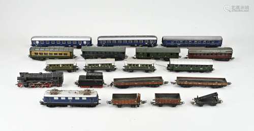 Large lot of Märklin train toys