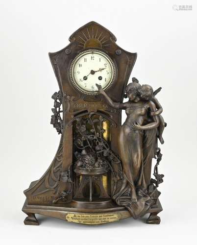 Antique French mantel clock, 1900