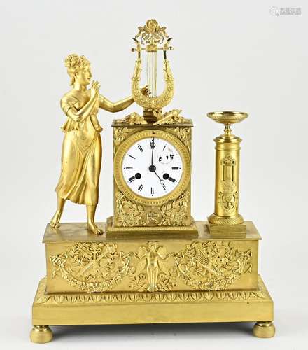 Antique French Empire mantel clock, 1820