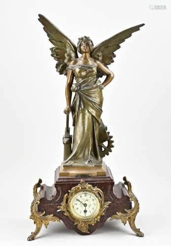 Antique French mantel clock, 1900