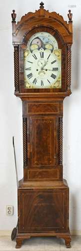 English grandfather clock, H 227 cm.