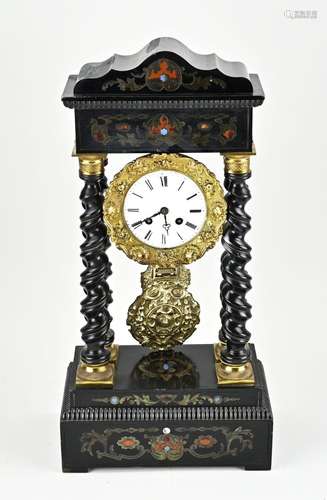 Antique column clock, 1860