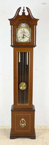 Westminster grandfather clock, H 215 cm.