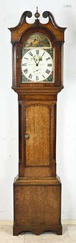 English grandfather clock, H 230 cm.