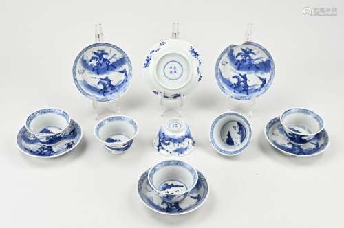 6 Chinese cups & saucers