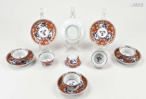 6x Chinese cups + saucers