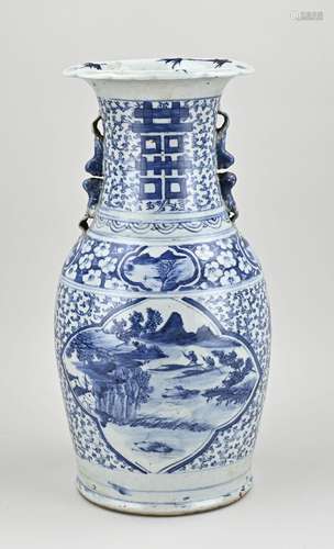 Chinese vase, H 42.5 cm.