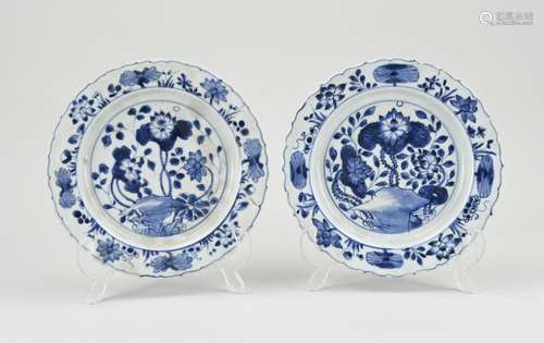 Two Chinese plates Ø 20.4 cm.