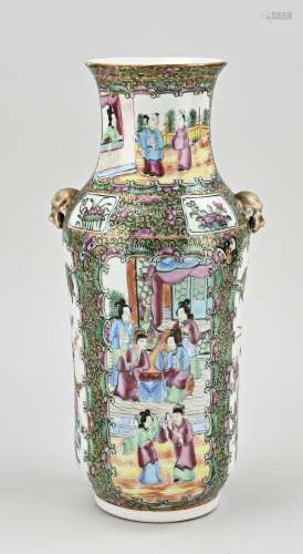 Chinese Canton vase, H 31 cm.