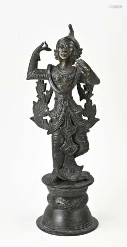 Old/antique? Chinese bronze dancer, H 41 cm.