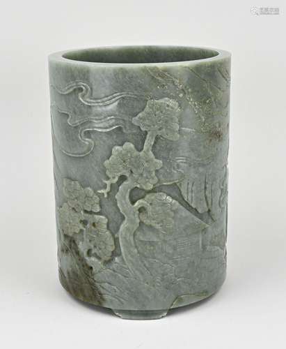 Chinese brush pot (jade)