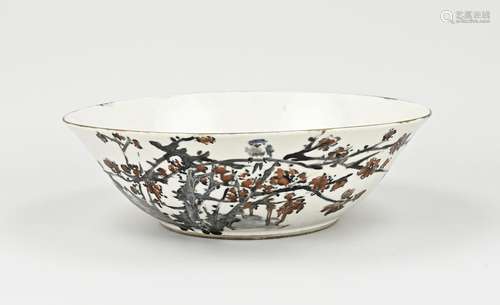 Chinese bowl, H 6.5 x Ø 23 cm.