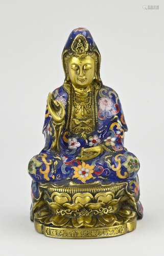 Chinese bronze Buddha, H 20 cm.