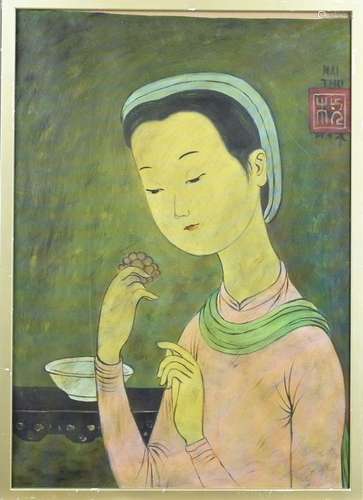 Mu Thai, Geisha with grapes