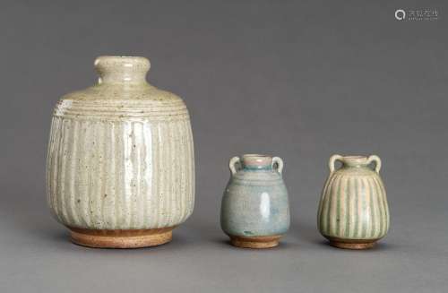 A SET OF THREE SONG-STYLE CERAMIC VASES