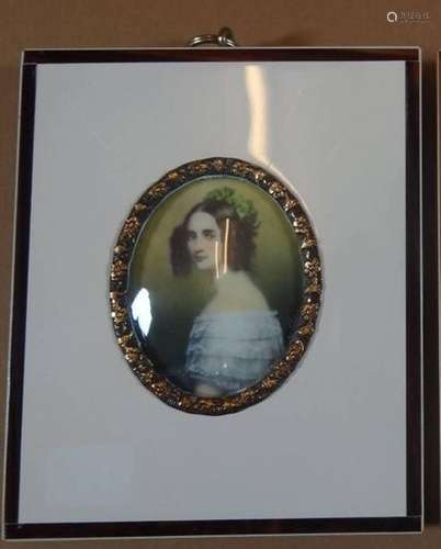 MINIATUR-PORTRAIT "PRINZ. ALEXANDRA VON BAYERN"